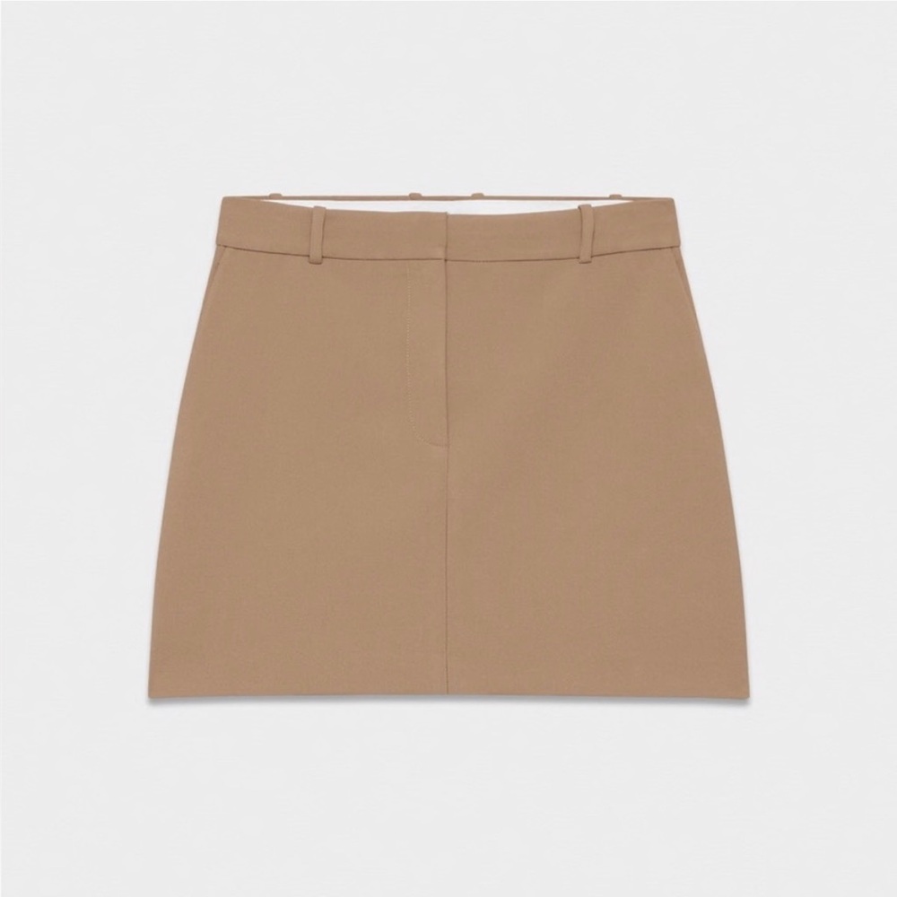 nwot Babaton Chisel mini skirt Constsnt camel? 4